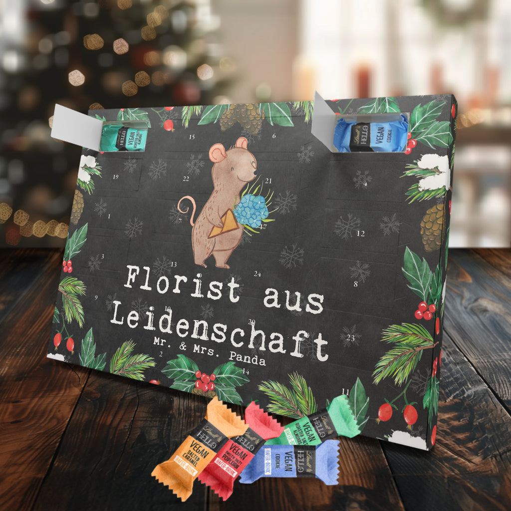 Veganer Adventskalender Florist Leidenschaft Schokoladen Adventskalender, Beruf, Ausbildung, Jubiläum, Abschied, Rente, Kollege, Kollegin, Geschenk, Schenken, Arbeitskollege, Mitarbeiter, Firma, Danke, Dankeschön, Blumenhändler, Florist, Blumenlanden, Blumenprofi