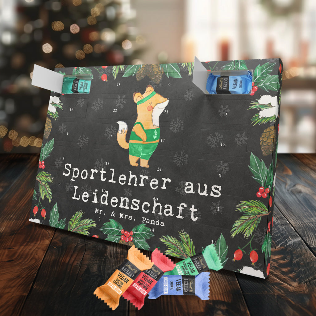 Veganer Adventskalender Sportlehrer Leidenschaft Schokoladen Adventskalender, Beruf, Ausbildung, Jubiläum, Abschied, Rente, Kollege, Kollegin, Geschenk, Schenken, Arbeitskollege, Mitarbeiter, Firma, Danke, Dankeschön