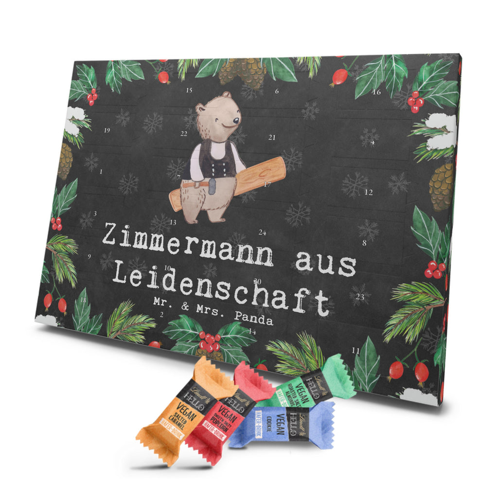 Veganer Adventskalender Zimmermann Leidenschaft Schokoladen Adventskalender, Beruf, Ausbildung, Jubiläum, Abschied, Rente, Kollege, Kollegin, Geschenk, Schenken, Arbeitskollege, Mitarbeiter, Firma, Danke, Dankeschön