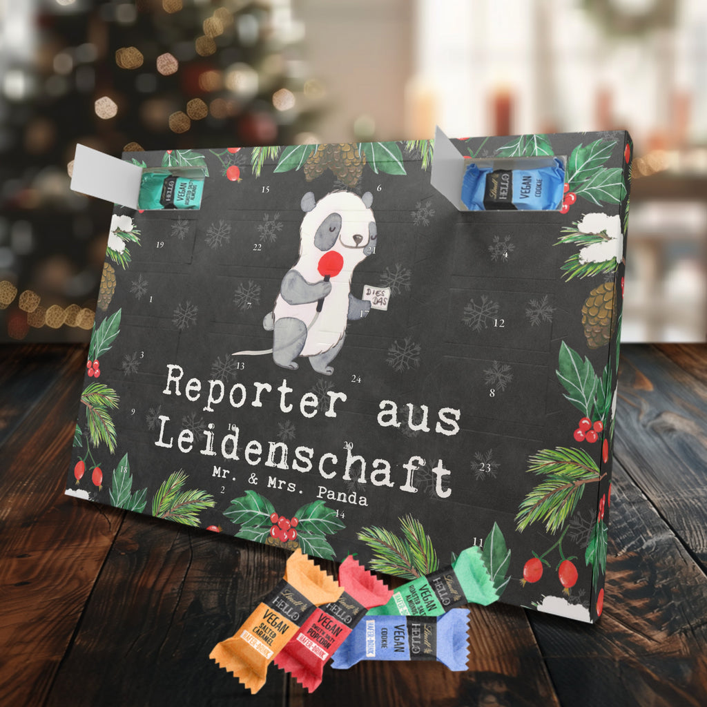 Veganer Adventskalender Reporter Leidenschaft Schokoladen Adventskalender, Beruf, Ausbildung, Jubiläum, Abschied, Rente, Kollege, Kollegin, Geschenk, Schenken, Arbeitskollege, Mitarbeiter, Firma, Danke, Dankeschön