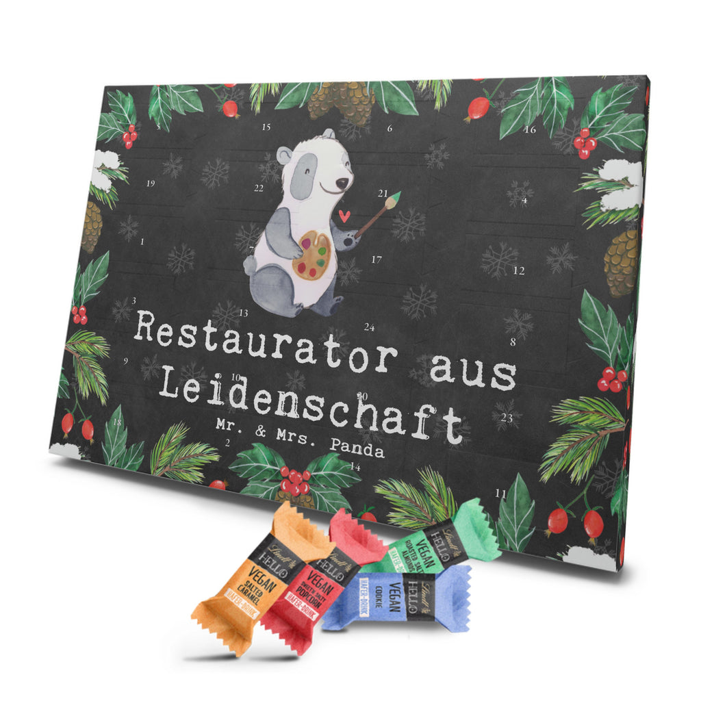 Veganer Adventskalender Restaurator Leidenschaft Schokoladen Adventskalender, Beruf, Ausbildung, Jubiläum, Abschied, Rente, Kollege, Kollegin, Geschenk, Schenken, Arbeitskollege, Mitarbeiter, Firma, Danke, Dankeschön