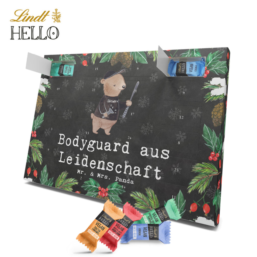 Veganer Adventskalender Bodyguard Leidenschaft Schokoladen Adventskalender, Beruf, Ausbildung, Jubiläum, Abschied, Rente, Kollege, Kollegin, Geschenk, Schenken, Arbeitskollege, Mitarbeiter, Firma, Danke, Dankeschön, Bodyguard, Personenschützer