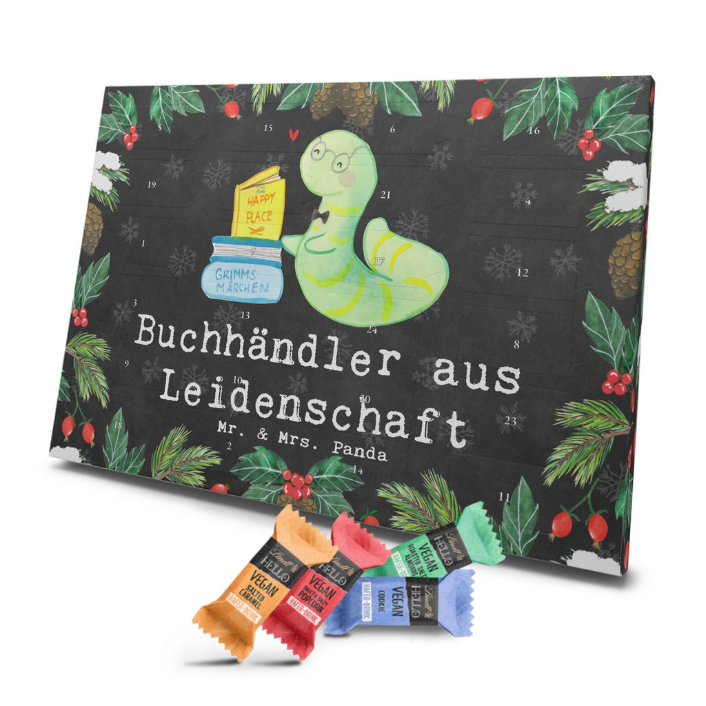 Veganer Adventskalender Buchhändler Leidenschaft Schokoladen Adventskalender, Beruf, Ausbildung, Jubiläum, Abschied, Rente, Kollege, Kollegin, Geschenk, Schenken, Arbeitskollege, Mitarbeiter, Firma, Danke, Dankeschön, Buchhändler, Buchhandlung, Buchverkäufer, Bibliothekar, Bücherwurm