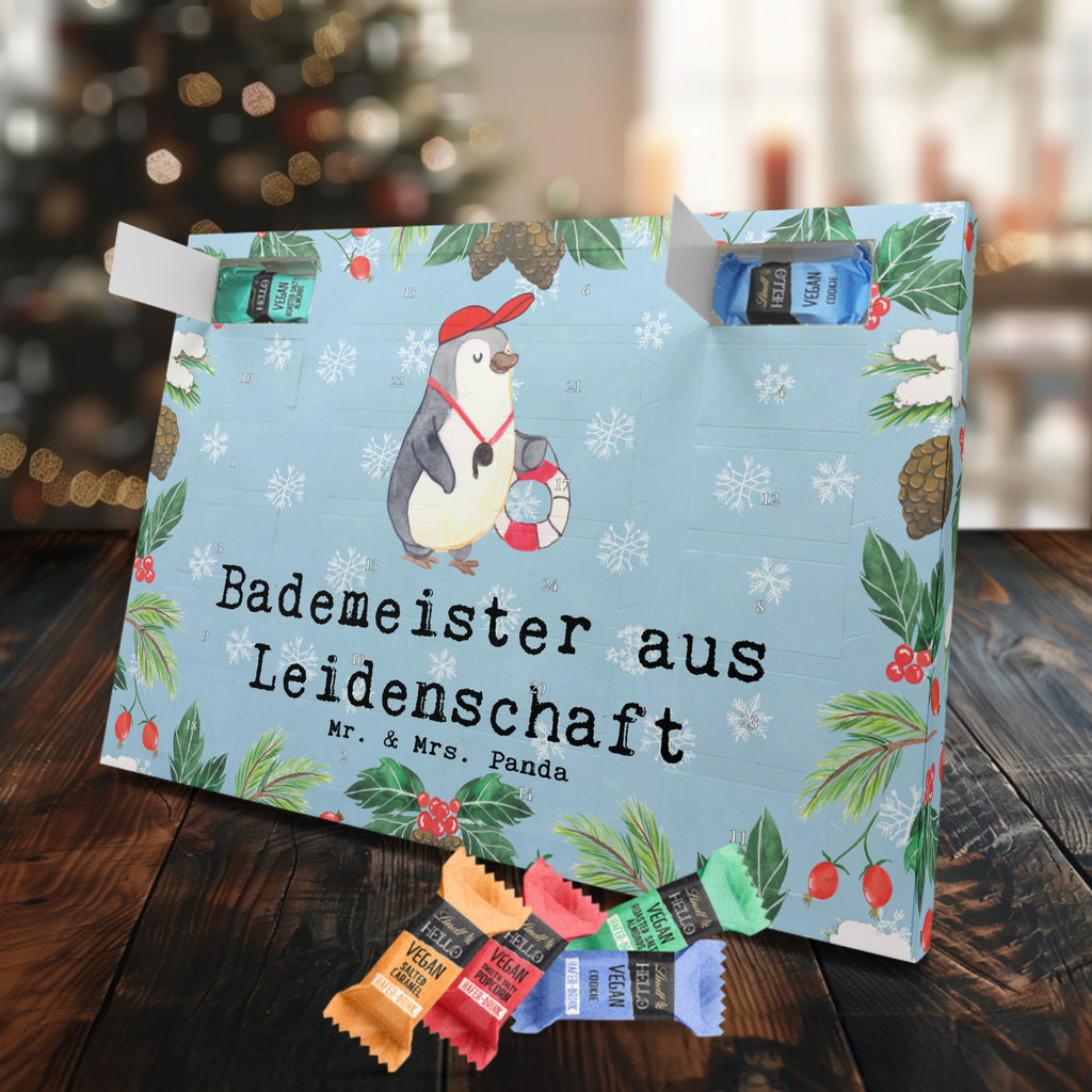 Veganer Adventskalender Bademeister Leidenschaft Schokoladen Adventskalender, Beruf, Ausbildung, Jubiläum, Abschied, Rente, Kollege, Kollegin, Geschenk, Schenken, Arbeitskollege, Mitarbeiter, Firma, Danke, Dankeschön, Bademeister, Rettungsschwimmer, Schwimmmeister, Schwimmbad, Freibad, Badeanstalt, Schwimmverein, Schwimmschule