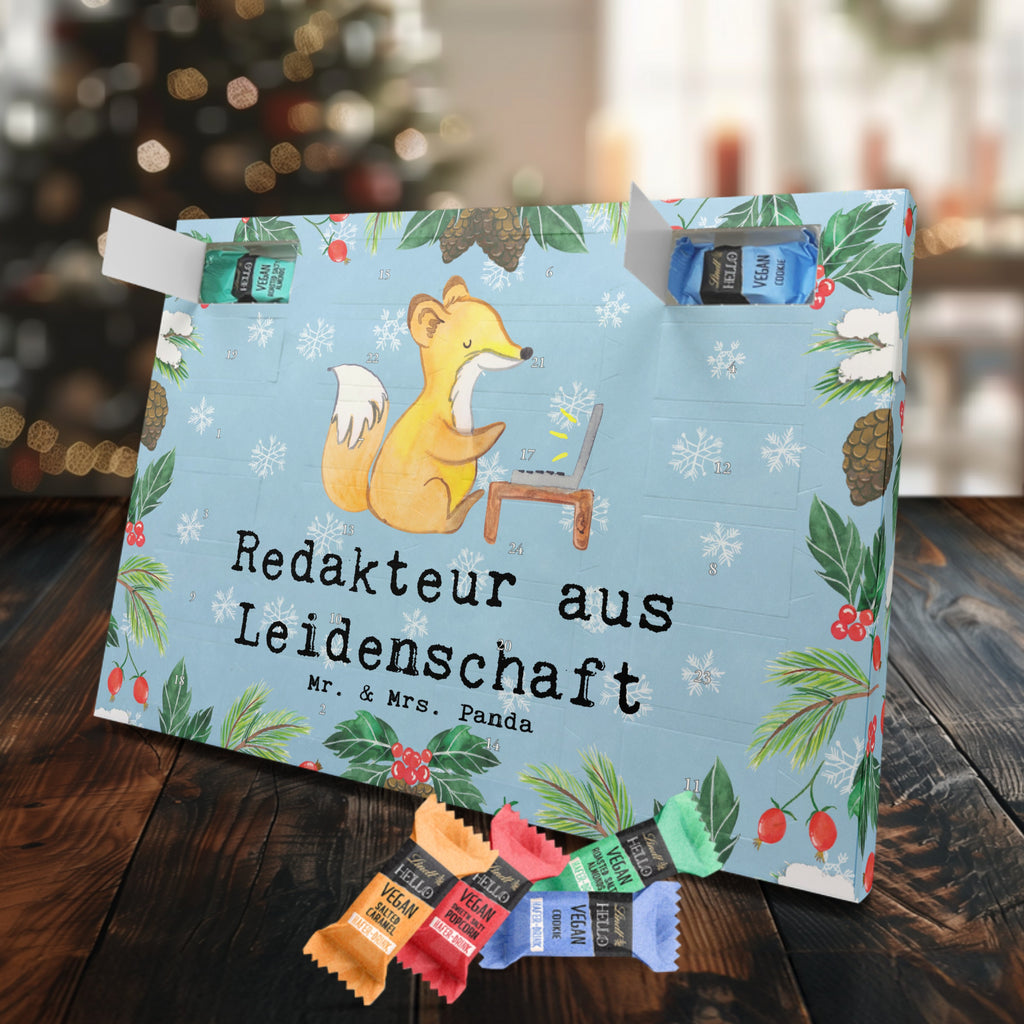 Veganer Adventskalender Redakteur Leidenschaft Schokoladen Adventskalender, Beruf, Ausbildung, Jubiläum, Abschied, Rente, Kollege, Kollegin, Geschenk, Schenken, Arbeitskollege, Mitarbeiter, Firma, Danke, Dankeschön, Online, Redakteur, Referent, Journalist