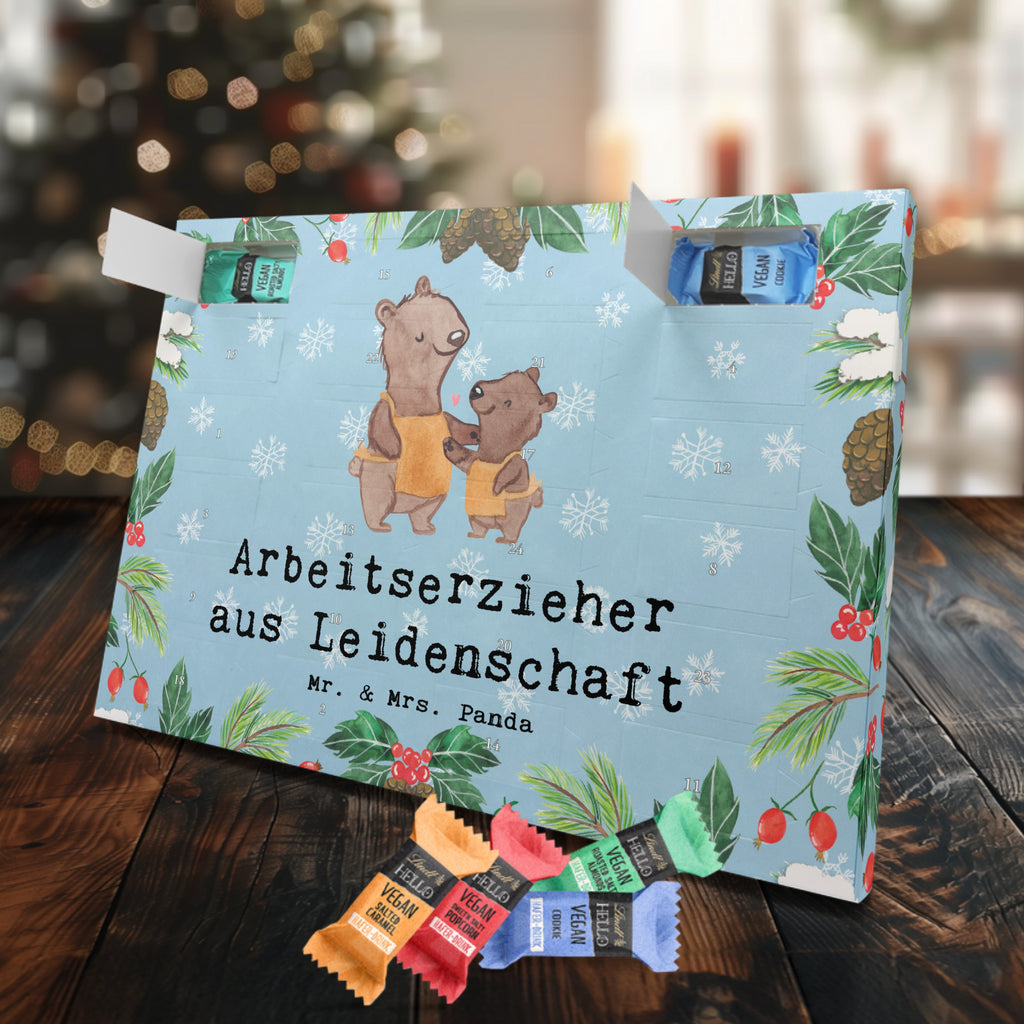 Veganer Adventskalender Arbeitserzieher Leidenschaft Schokoladen Adventskalender, Beruf, Ausbildung, Jubiläum, Abschied, Rente, Kollege, Kollegin, Geschenk, Schenken, Arbeitskollege, Mitarbeiter, Firma, Danke, Dankeschön, Arbeitserzieher, Arbeitspädagoge, Studium