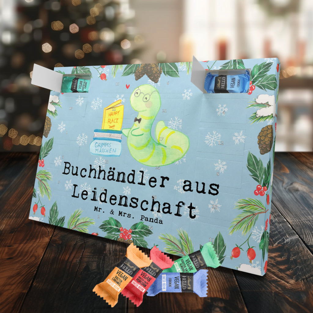 Veganer Adventskalender Buchhändler Leidenschaft Schokoladen Adventskalender, Beruf, Ausbildung, Jubiläum, Abschied, Rente, Kollege, Kollegin, Geschenk, Schenken, Arbeitskollege, Mitarbeiter, Firma, Danke, Dankeschön, Buchhändler, Buchhandlung, Buchverkäufer, Bibliothekar, Bücherwurm