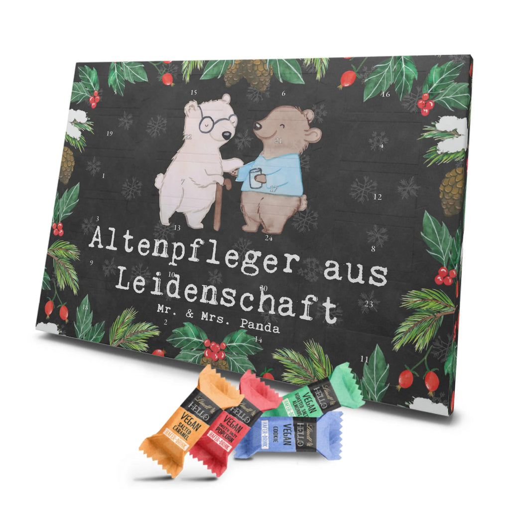 Veganer Adventskalender Altenpfleger Leidenschaft Schokoladen Adventskalender, Beruf, Ausbildung, Jubiläum, Abschied, Rente, Kollege, Kollegin, Geschenk, Schenken, Arbeitskollege, Mitarbeiter, Firma, Danke, Dankeschön, Altenpfleger, Pfleger, Altenheim Eröffnung