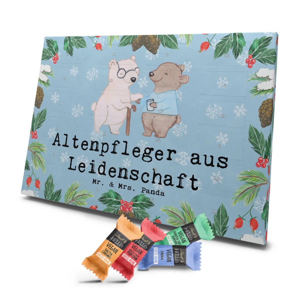 Veganer Adventskalender Altenpfleger Leidenschaft Schokoladen Adventskalender, Beruf, Ausbildung, Jubiläum, Abschied, Rente, Kollege, Kollegin, Geschenk, Schenken, Arbeitskollege, Mitarbeiter, Firma, Danke, Dankeschön, Altenpfleger, Pfleger, Altenheim Eröffnung