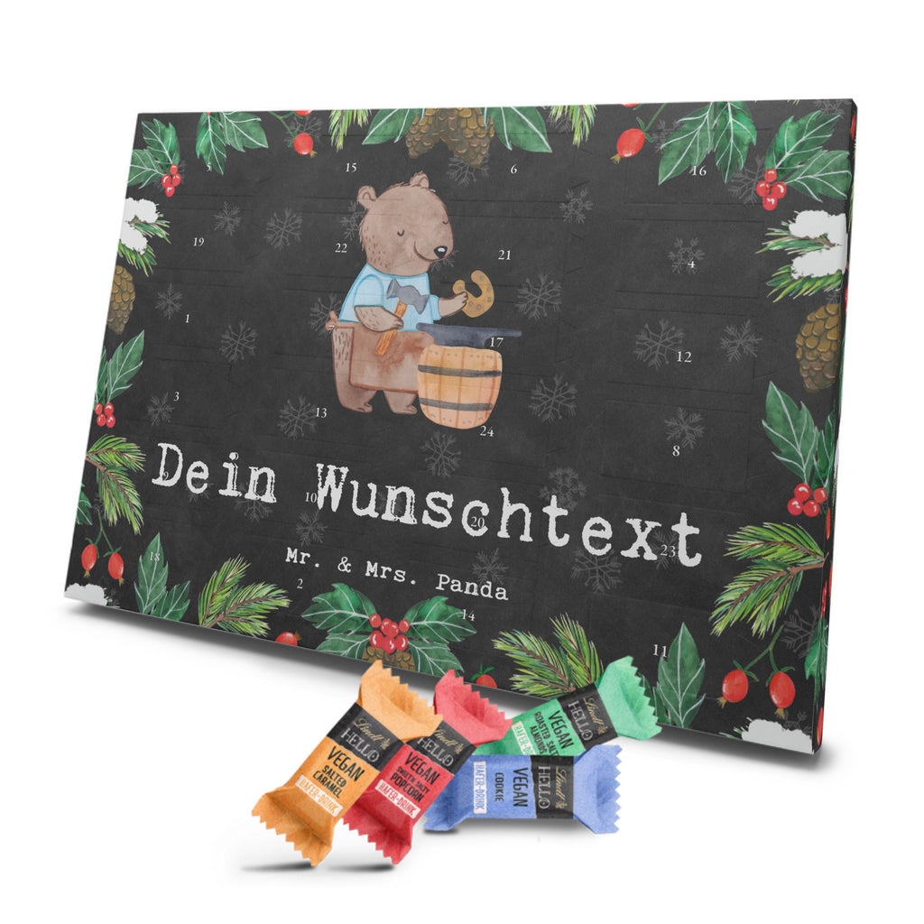 Personalisierter veganer Adventskalender Schmied Leidenschaft Personalisierter veganer Adventskalender, Beruf, Ausbildung, Jubiläum, Abschied, Rente, Kollege, Kollegin, Geschenk, Schenken, Arbeitskollege, Mitarbeiter, Firma, Danke, Dankeschön