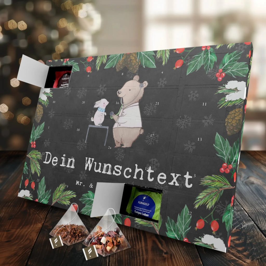 Personalisierter Tee Adventskalender Tierarzt Leidenschaft Personalisierter Tee Adventskalender, Beruf, Ausbildung, Jubiläum, Abschied, Rente, Kollege, Kollegin, Geschenk, Schenken, Arbeitskollege, Mitarbeiter, Firma, Danke, Dankeschön