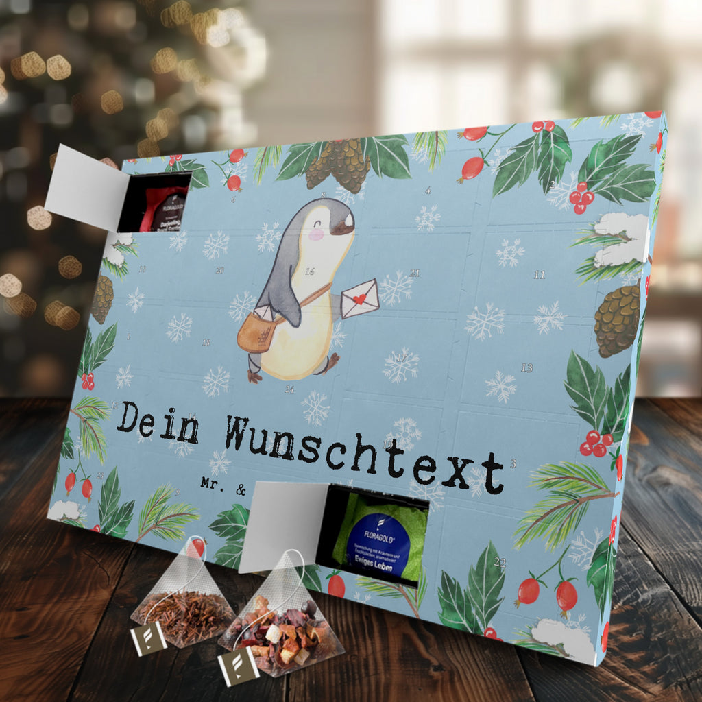 Personalisierter Tee Adventskalender Postbote Leidenschaft Personalisierter Tee Adventskalender, Beruf, Ausbildung, Jubiläum, Abschied, Rente, Kollege, Kollegin, Geschenk, Schenken, Arbeitskollege, Mitarbeiter, Firma, Danke, Dankeschön, Postbote, Briefzusteller, Briefträger, Postler