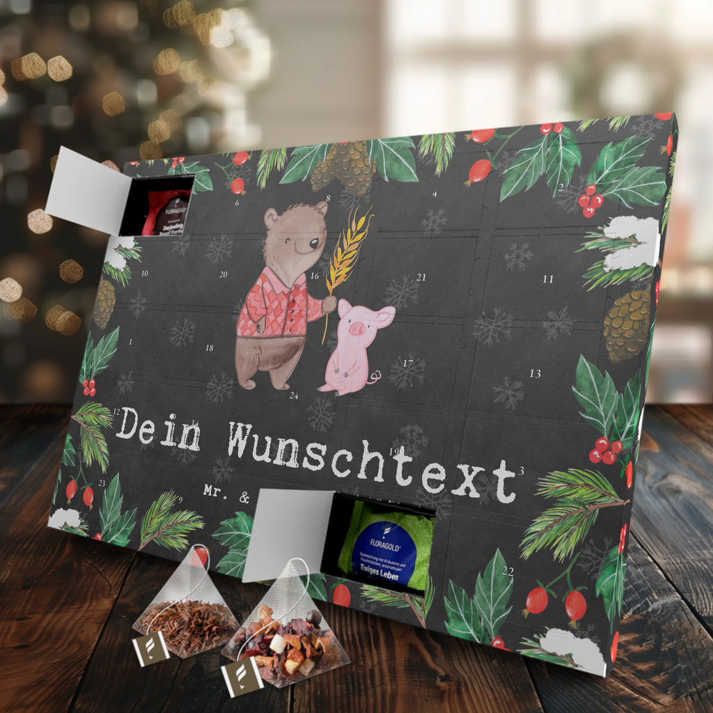 Personalisierter Tee Adventskalender Bauer Leidenschaft Personalisierter Tee Adventskalender, Beruf, Ausbildung, Jubiläum, Abschied, Rente, Kollege, Kollegin, Geschenk, Schenken, Arbeitskollege, Mitarbeiter, Firma, Danke, Dankeschön, Landwirt; Bauer, Tierwirt, Agronom, Farmer, Bauernhof