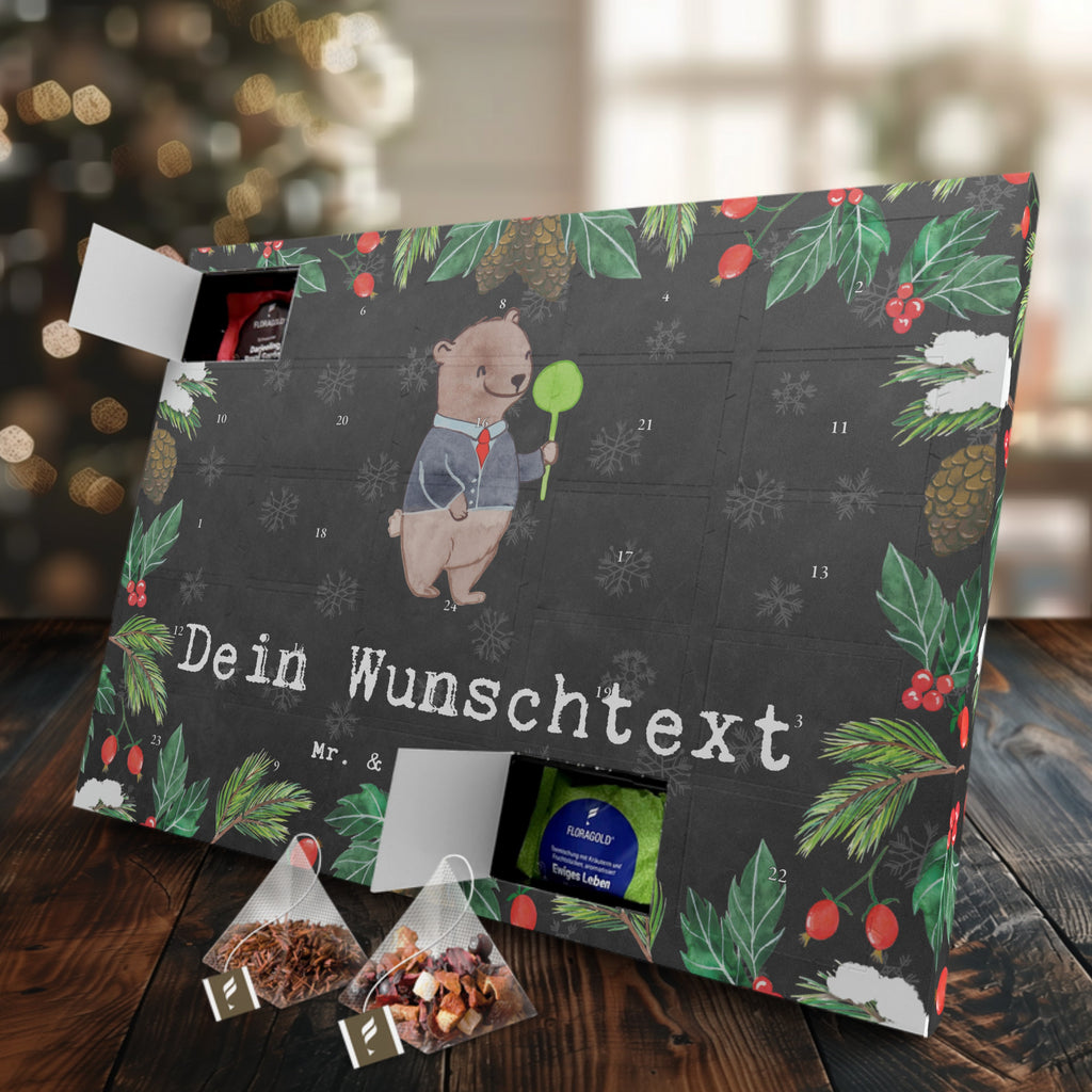 Personalisierter Tee Adventskalender Schaffner Leidenschaft Personalisierter Tee Adventskalender, Beruf, Ausbildung, Jubiläum, Abschied, Rente, Kollege, Kollegin, Geschenk, Schenken, Arbeitskollege, Mitarbeiter, Firma, Danke, Dankeschön