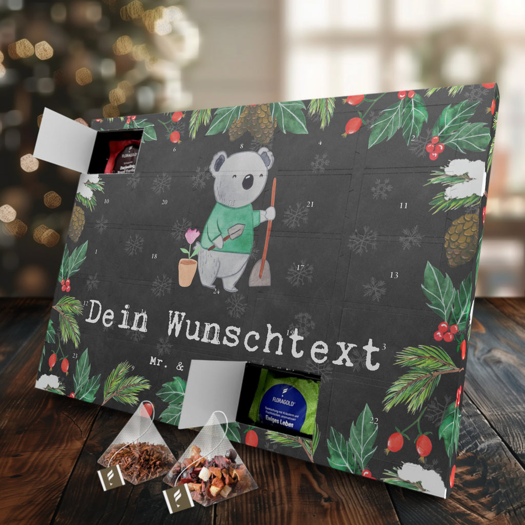 Personalisierter Tee Adventskalender Gärtner Leidenschaft Personalisierter Tee Adventskalender, Beruf, Ausbildung, Jubiläum, Abschied, Rente, Kollege, Kollegin, Geschenk, Schenken, Arbeitskollege, Mitarbeiter, Firma, Danke, Dankeschön, Gärtner, Gartenplaner, Gärtnerei, Gartenbau, Hobbygärtner, Garten- und Landschaftsbauer