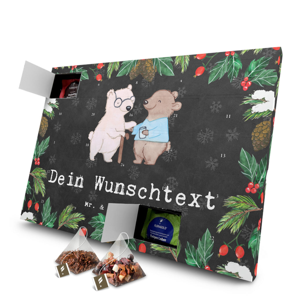 Personalisierter Tee Adventskalender Altenpfleger Leidenschaft Personalisierter Tee Adventskalender, Beruf, Ausbildung, Jubiläum, Abschied, Rente, Kollege, Kollegin, Geschenk, Schenken, Arbeitskollege, Mitarbeiter, Firma, Danke, Dankeschön, Altenpfleger, Pfleger, Altenheim Eröffnung