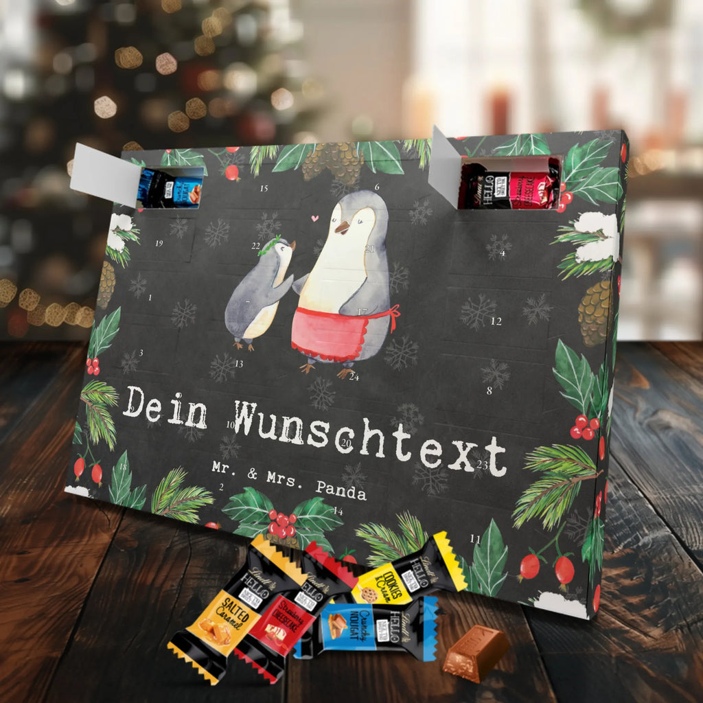 Personalisierter Markenschokolade Adventskalender Pinguin Beste Mutter der Welt Personalisierter Adventskalender, für, Dankeschön, Geschenk, Schenken, Geburtstag, Geburtstagsgeschenk, Geschenkidee, Danke, Bedanken, Mitbringsel, Freude machen, Geschenktipp, Mama, Mami, Mutter, Muttertag, Mutti, Ma, Tochter, Sohn, Beste Mama, Beste, Supermama