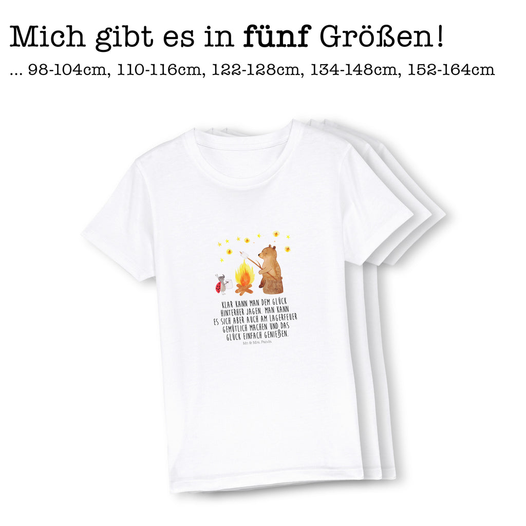 Organic Kinder T-Shirt Bär & Marienkäfer Lagerfeuer Kinder T-Shirt, Kinder T-Shirt Mädchen, Kinder T-Shirt Jungen, Bär, Teddy, Teddybär, Lagerfeuer