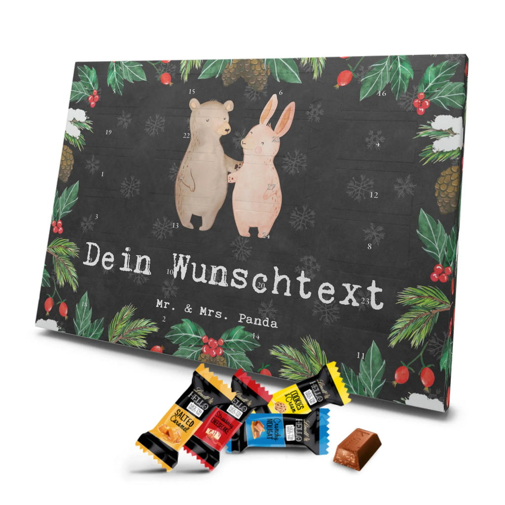 Personalisierter Markenschokolade Adventskalender Hase Beste Freundschaft der Welt Personalisierter Adventskalender, für, Dankeschön, Geschenk, Schenken, Geburtstag, Geburtstagsgeschenk, Geschenkidee, Danke, Bedanken, Mitbringsel, Freude machen, Geschenktipp, Freundschaft, Freunde, Freunde fürs Leben, best friends, Freundin, Freund, Clique, Kumpel, bae, bff