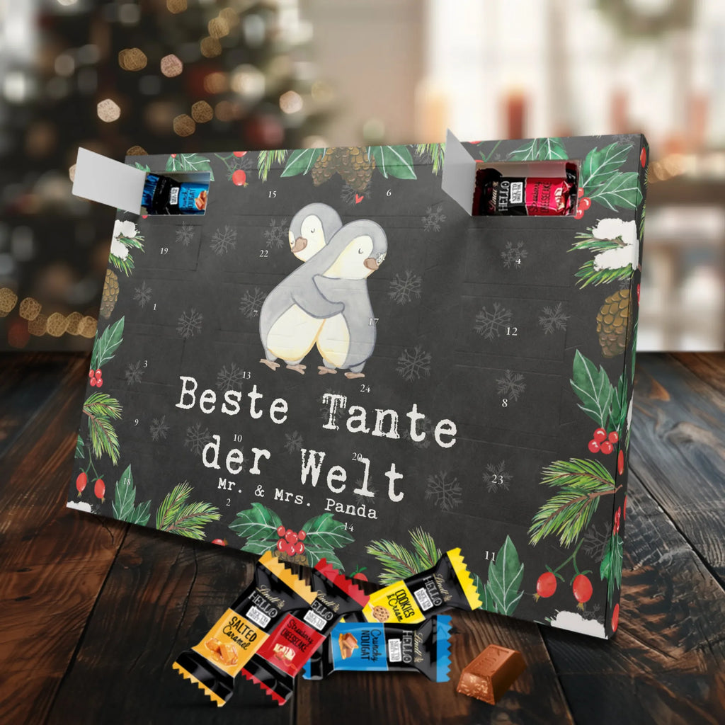 Markenschokolade Adventskalender Pinguin Beste Tante der Welt Adventskalender, Weihnachtskalender, Markenschokolade Adventskalender, für, Dankeschön, Geschenk, Schenken, Geburtstag, Geburtstagsgeschenk, Geschenkidee, Danke, Bedanken, Mitbringsel, Freude machen, Geschenktipp, Tante, Patentante, Paten Tante, Lieblingstante, Taufpartner, Taufe, Familie, Kleinigkeit, Nichte, Neffe