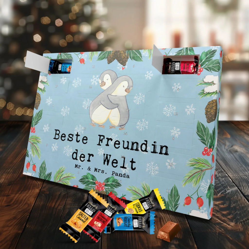 Markenschokolade Adventskalender Pinguin Beste Freundin der Welt Adventskalender, Weihnachtskalender, Markenschokolade Adventskalender, für, Dankeschön, Geschenk, Schenken, Geburtstag, Geburtstagsgeschenk, Geschenkidee, Danke, Bedanken, Mitbringsel, Freude machen, Geschenktipp, Freundin, beste Freundin, Ehefrau, Frau, bae, bff, Freundinnen, Jahrestag, Freundschaft. Liebste, beste, Spruch