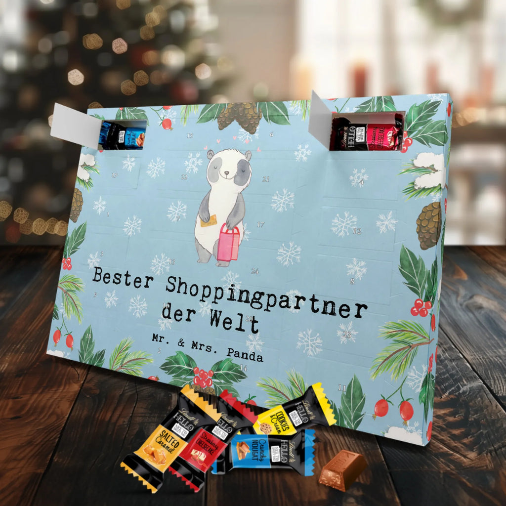 Markenschokolade Adventskalender Panda Bester Shoppingpartner der Welt Adventskalender, Weihnachtskalender, Markenschokolade Adventskalender, für, Dankeschön, Geschenk, Schenken, Geburtstag, Geburtstagsgeschenk, Geschenkidee, Danke, Bedanken, Mitbringsel, Freude machen, Geschenktipp, Shoppingpartner, Shoppen, Begleitung, Partner, Freundin, Freund, bff, Shopping, Einkaufen, Shopping-Queen, Queen, Bester