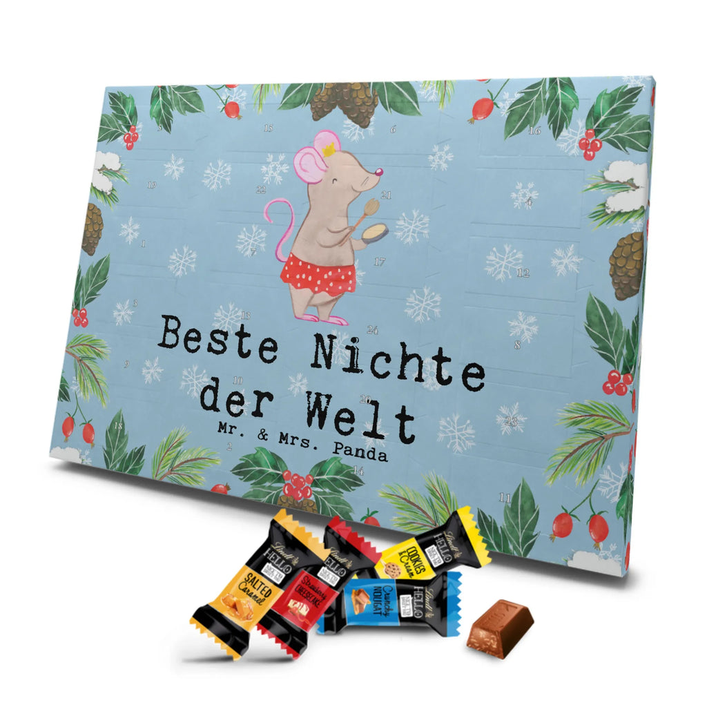 Markenschokolade Adventskalender Maus Beste Nichte der Welt Adventskalender, Weihnachtskalender, Markenschokolade Adventskalender, für, Dankeschön, Geschenk, Schenken, Geburtstag, Geburtstagsgeschenk, Geschenkidee, Danke, Bedanken, Mitbringsel, Freude machen, Geschenktipp, Nichte, Onkel, Tante, Patentante, Patenonkel, Patenkind, Taufe, Tochter der Schwester, Tochter des Bruders, Beste