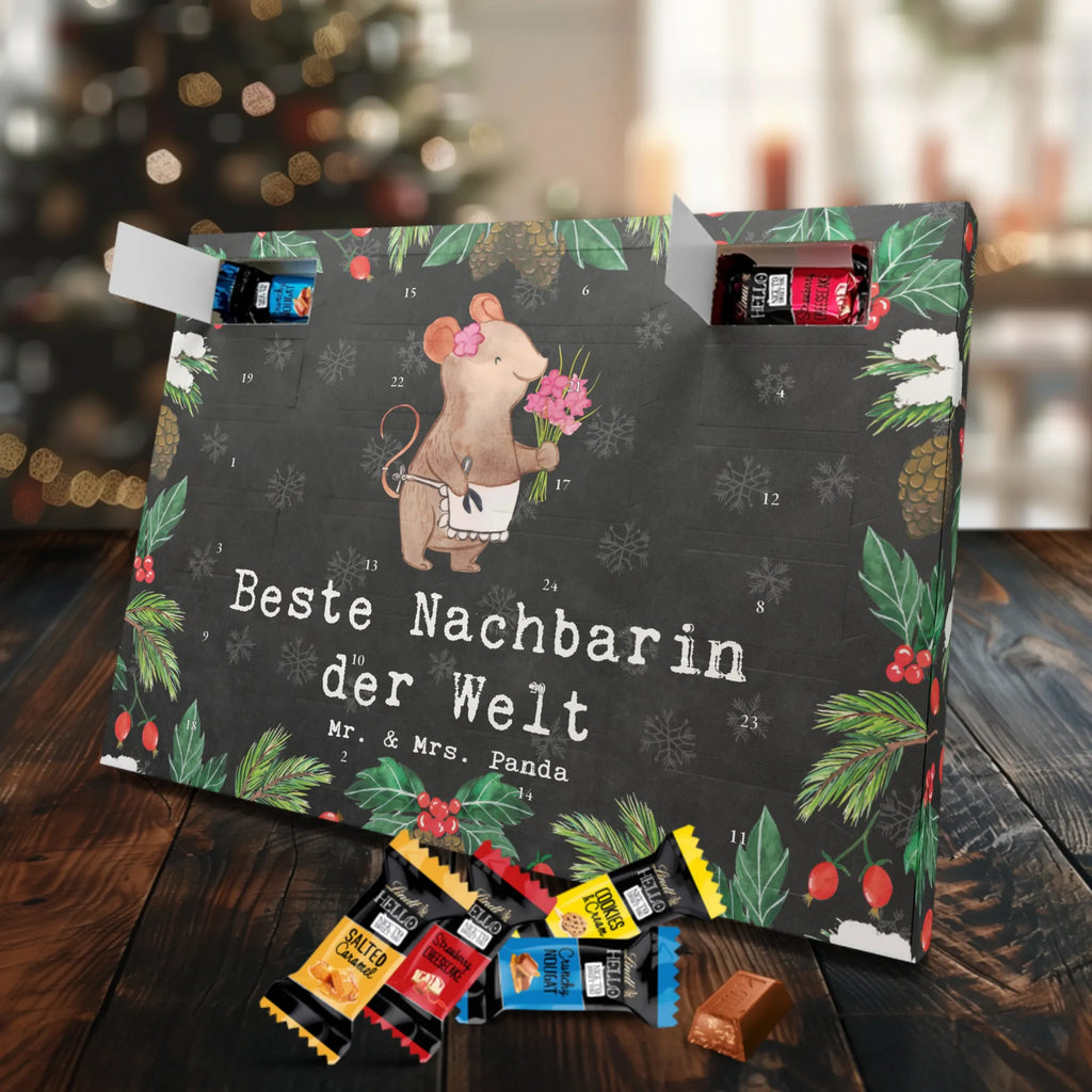 Markenschokolade Adventskalender Maus Beste Nachbarin der Welt Adventskalender, Weihnachtskalender, Markenschokolade Adventskalender, für, Dankeschön, Geschenk, Schenken, Geburtstag, Geburtstagsgeschenk, Geschenkidee, Danke, Bedanken, Mitbringsel, Freude machen, Geschenktipp, Nachbarin, Nachbarn, Nachbarschaft, Freundin, Angrenzer, Anwohnerin, Bewohnerin, Freundschaft