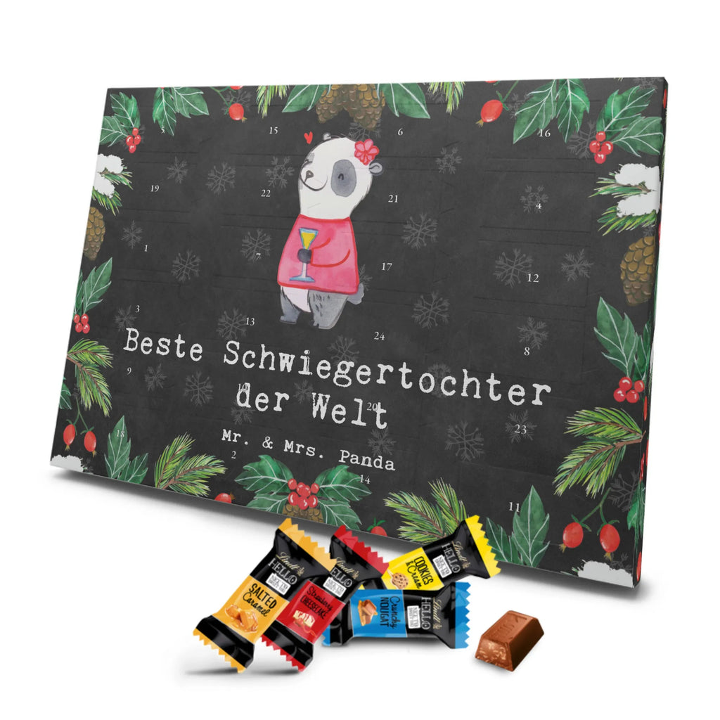 Markenschokolade Adventskalender Panda Beste Schwiegertochter der Welt Adventskalender, Weihnachtskalender, Markenschokolade Adventskalender, für, Dankeschön, Geschenk, Schenken, Geburtstag, Geburtstagsgeschenk, Geschenkidee, Danke, Bedanken, Mitbringsel, Freude machen, Geschenktipp, Schwiegertochter, Tochter, Ehefrau des Sohns, Frau, angeheiratet, Hochzeit