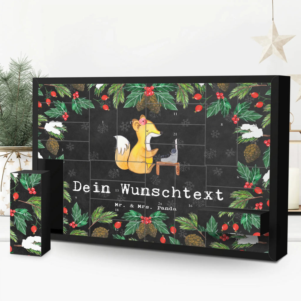 Personalisierter Befüllbarer Adventskalender Fuchs Beste Kollegin der Welt Befüllbarer Adventskalender, Adventskalender zum selbst befüllen, für, Dankeschön, Geschenk, Schenken, Geburtstag, Geburtstagsgeschenk, Geschenkidee, Danke, Bedanken, Mitbringsel, Freude machen, Geschenktipp, Arbeitskollegin, Kollegin, Freundin, Büro, Abschiedsgeschenk, Ruhestand, Arbeit, Mitarbeiterin, Berufsgenossin, Beruf