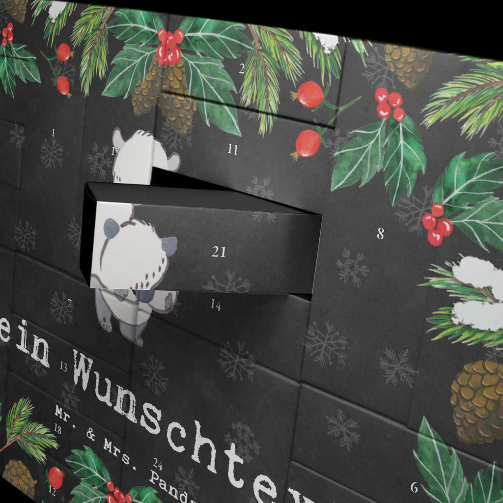 Personalisierter Befüllbarer Adventskalender Panda Beste Pflegeeltern der Welt Befüllbarer Adventskalender, Adventskalender zum selbst befüllen, für, Dankeschön, Geschenk, Schenken, Geburtstag, Geburtstagsgeschenk, Geschenkidee, Danke, Bedanken, Mitbringsel, Freude machen, Geschenktipp, Pflegeeltern, Pflegekind, Adoption, Eltern, Mama, Papa, Mami, Papi, Familie, Elternpaar, Mama und Papa