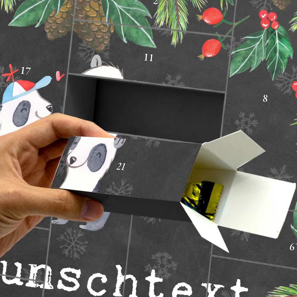 Personalisierter Befüllbarer Adventskalender Panda Bester Cousin der Welt Befüllbarer Adventskalender, Adventskalender zum selbst befüllen, für, Dankeschön, Geschenk, Schenken, Geburtstag, Geburtstagsgeschenk, Geschenkidee, Danke, Bedanken, Mitbringsel, Freude machen, Geschenktipp, Cousin, Kousin, Vetter, Sohn von Onkel, Sohn von Tante, Familie, Verwandtschaft, Cousine