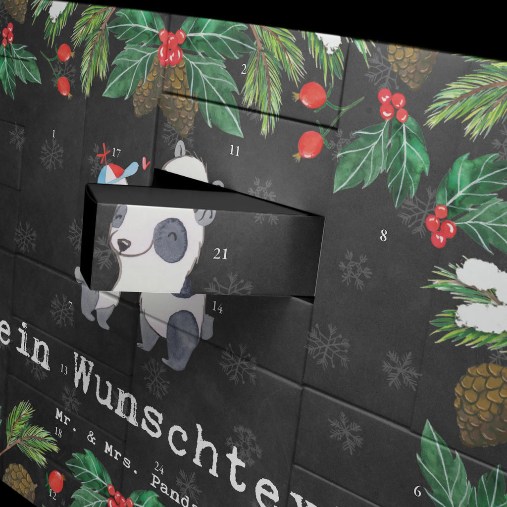 Personalisierter Befüllbarer Adventskalender Panda Bester Cousin der Welt Befüllbarer Adventskalender, Adventskalender zum selbst befüllen, für, Dankeschön, Geschenk, Schenken, Geburtstag, Geburtstagsgeschenk, Geschenkidee, Danke, Bedanken, Mitbringsel, Freude machen, Geschenktipp, Cousin, Kousin, Vetter, Sohn von Onkel, Sohn von Tante, Familie, Verwandtschaft, Cousine