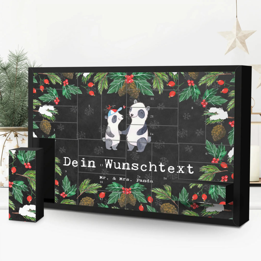 Personalisierter Befüllbarer Adventskalender Panda Bester Sohn der Welt Befüllbarer Adventskalender, Adventskalender zum selbst befüllen, für, Dankeschön, Geschenk, Schenken, Geburtstag, Geburtstagsgeschenk, Geschenkidee, Danke, Bedanken, Mitbringsel, Freude machen, Geschenktipp, Sohn, Sohnemann, Söhnchen, Bube, Bub, Nachwuchs, Nachkomme, Kind, Familie, Vater, Belohnung