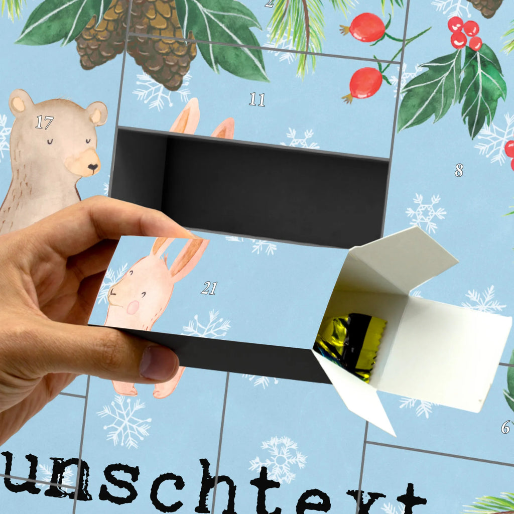 Personalisierter Befüllbarer Adventskalender Hase Beste Freundschaft der Welt Befüllbarer Adventskalender, Adventskalender zum selbst befüllen, für, Dankeschön, Geschenk, Schenken, Geburtstag, Geburtstagsgeschenk, Geschenkidee, Danke, Bedanken, Mitbringsel, Freude machen, Geschenktipp, Freundschaft, Freunde, Freunde fürs Leben, best friends, Freundin, Freund, Clique, Kumpel, bae, bff