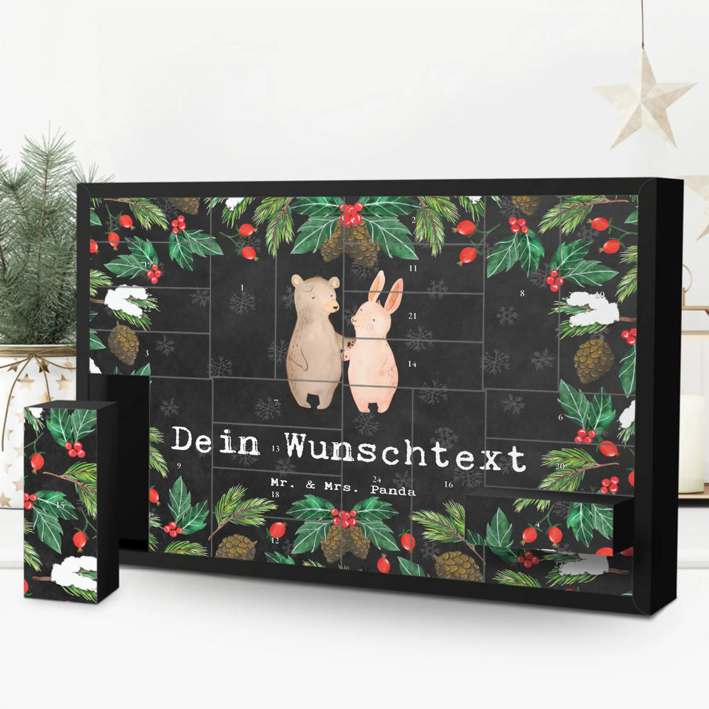 Personalisierter Befüllbarer Adventskalender Hase Beste Freundschaft der Welt Befüllbarer Adventskalender, Adventskalender zum selbst befüllen, für, Dankeschön, Geschenk, Schenken, Geburtstag, Geburtstagsgeschenk, Geschenkidee, Danke, Bedanken, Mitbringsel, Freude machen, Geschenktipp, Freundschaft, Freunde, Freunde fürs Leben, best friends, Freundin, Freund, Clique, Kumpel, bae, bff