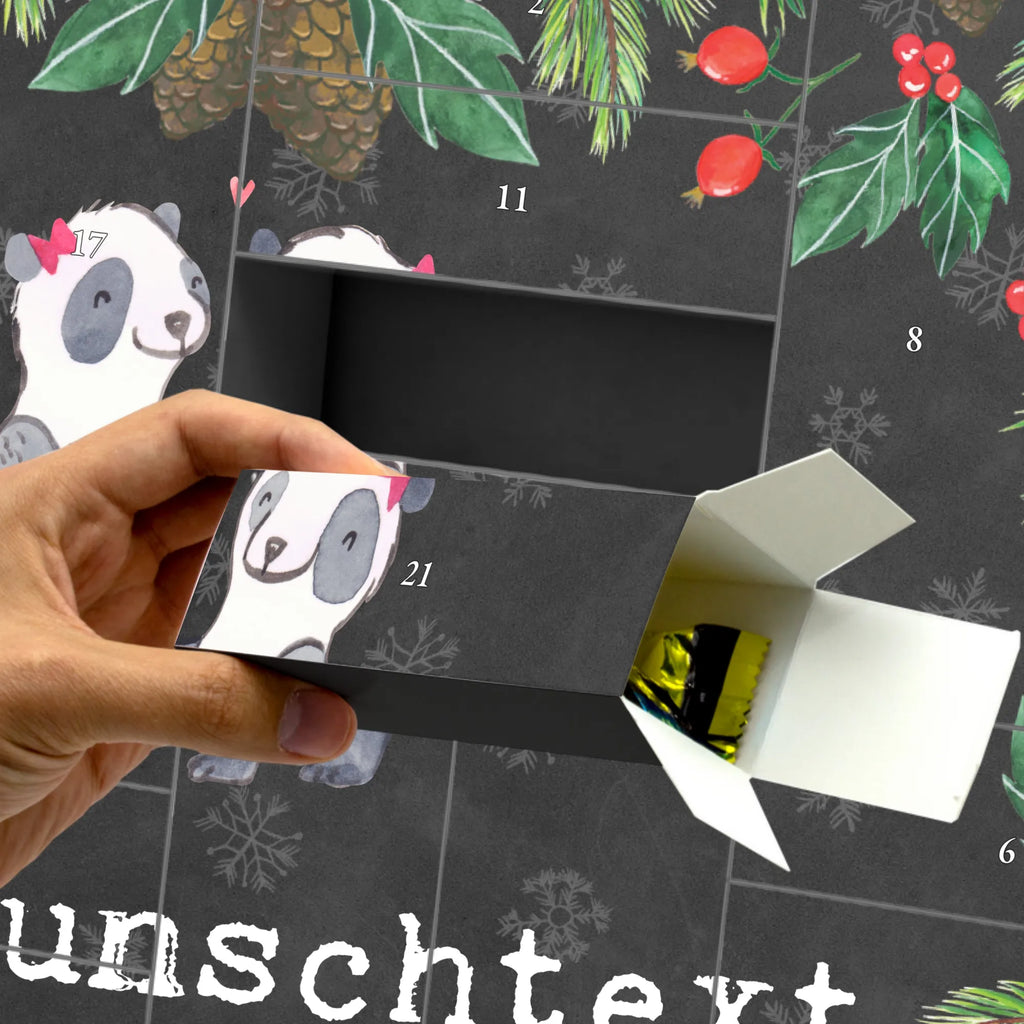 Personalisierter Befüllbarer Adventskalender Panda Beste Halbtante der Welt Befüllbarer Adventskalender, Adventskalender zum selbst befüllen, für, Dankeschön, Geschenk, Schenken, Geburtstag, Geburtstagsgeschenk, Geschenkidee, Danke, Bedanken, Mitbringsel, Freude machen, Geschenktipp, Halbtante, Tante, beste Tante, Stieftante, Stief, Stiefgeschwister, Familie, Kleinigkeit