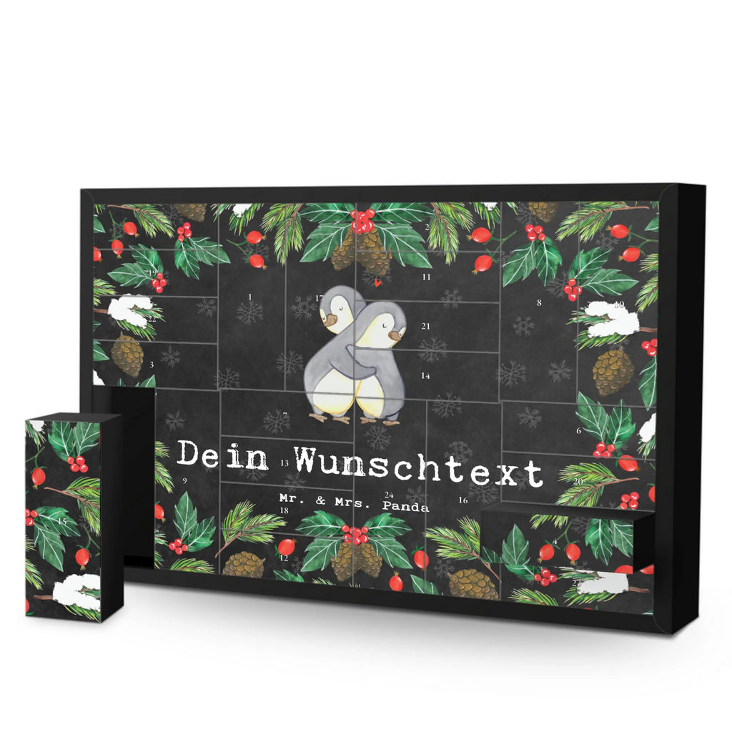 Personalisierter Befüllbarer Adventskalender Pinguin Bester Kuschelpartner der Welt Befüllbarer Adventskalender, Adventskalender zum selbst befüllen, für, Dankeschön, Geschenk, Schenken, Geburtstag, Geburtstagsgeschenk, Geschenkidee, Danke, Bedanken, Mitbringsel, Freude machen, Geschenktipp, Kuschelpartner, Lebenspartner, Ehepartner, Partner, Ehemann, Ehefrau, Kuscheln, Bett, Liebe, Freund, Freundin, Hochzeitstag, verliebt