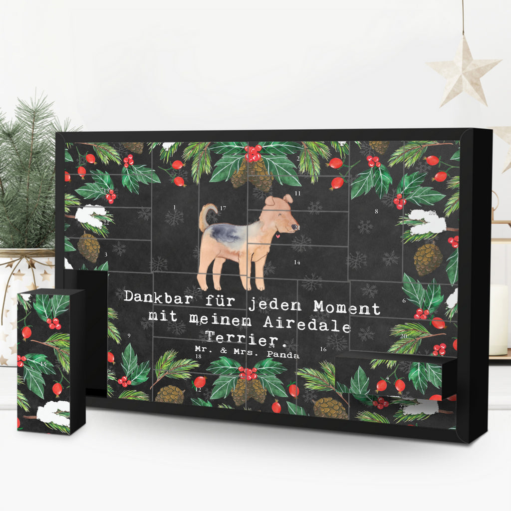 Befüllbarer Adventskalender Airedale Terrier Moment Befüllbarer Adventskalender, Adventskalender zum selbst befüllen, Hund, Hunderasse, Rassehund, Hundebesitzer, Geschenk, Tierfreund, Schenken, Welpe, Airedale Terrier