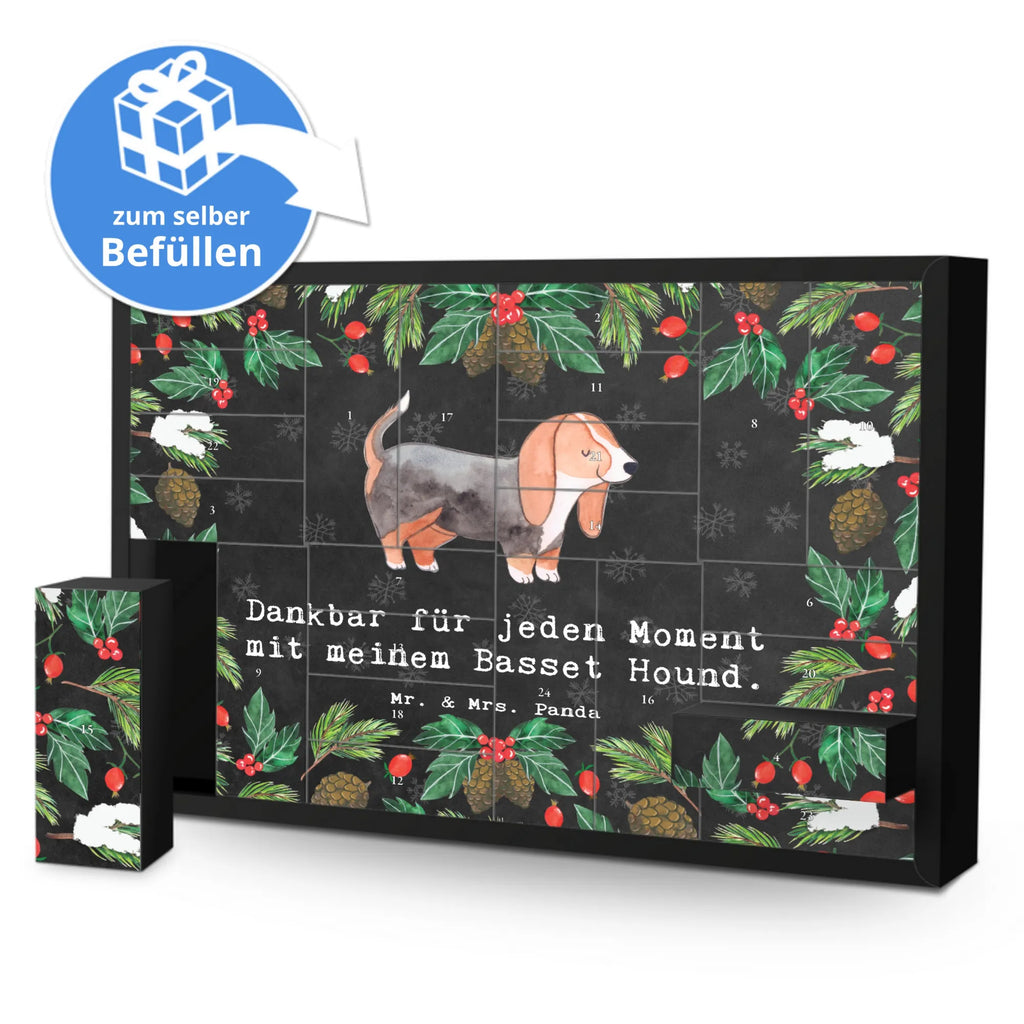 Befüllbarer Adventskalender Basset Hound Moment Befüllbarer Adventskalender, Adventskalender zum selbst befüllen, Hund, Hunderasse, Rassehund, Hundebesitzer, Geschenk, Tierfreund, Schenken, Welpe, Basset Hound, Basset