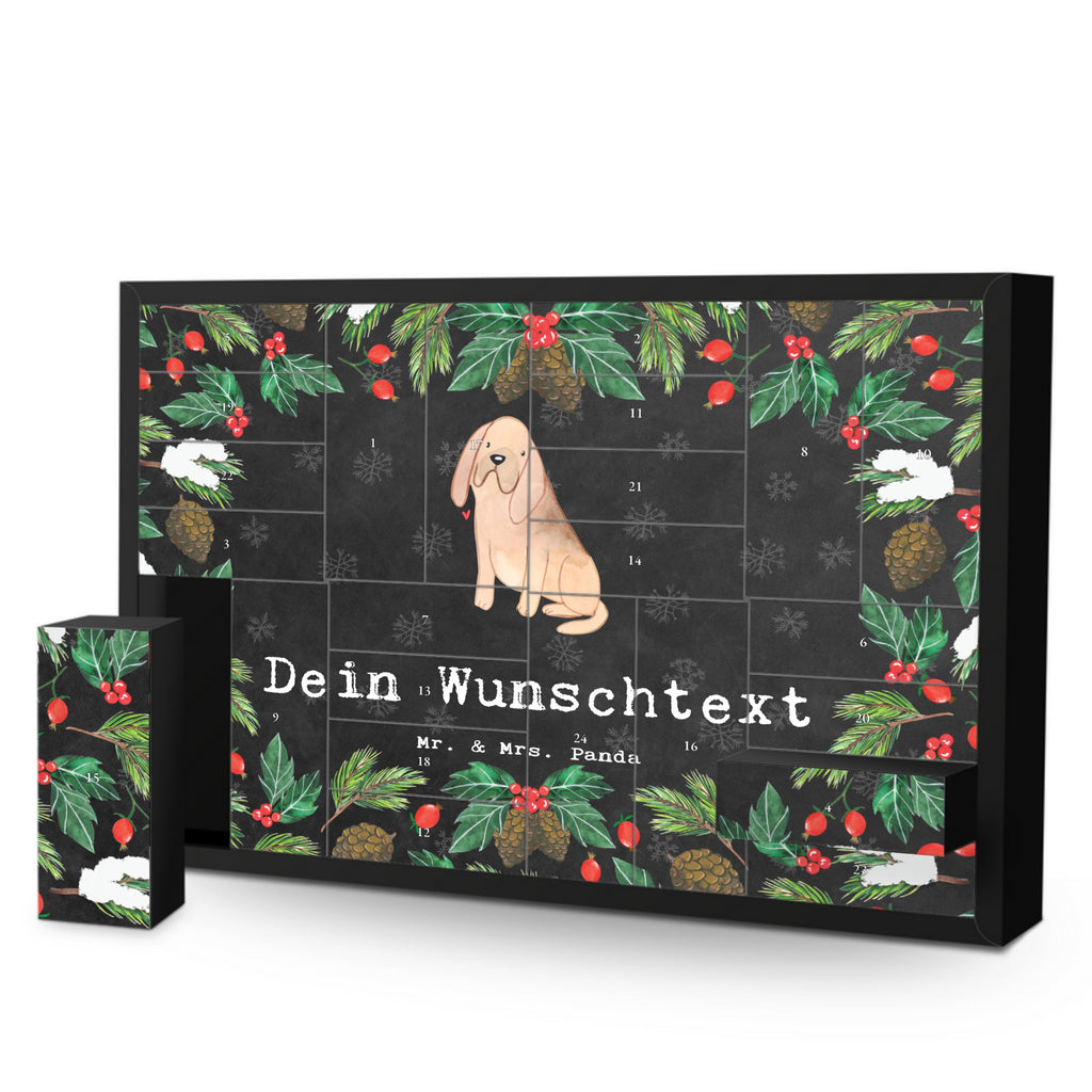 Personalisierter Befüllbarer Adventskalender Bloodhound Moment Befüllbarer Adventskalender, Adventskalender zum selbst befüllen, Hund, Hunderasse, Rassehund, Hundebesitzer, Geschenk, Tierfreund, Schenken, Welpe, Bluthund, Bloodhound, St. Hubertushund, Chien de Saint Hubert