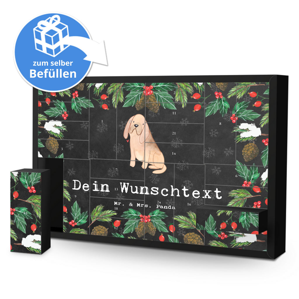 Personalisierter Befüllbarer Adventskalender Bloodhound Moment Befüllbarer Adventskalender, Adventskalender zum selbst befüllen, Hund, Hunderasse, Rassehund, Hundebesitzer, Geschenk, Tierfreund, Schenken, Welpe, Bluthund, Bloodhound, St. Hubertushund, Chien de Saint Hubert