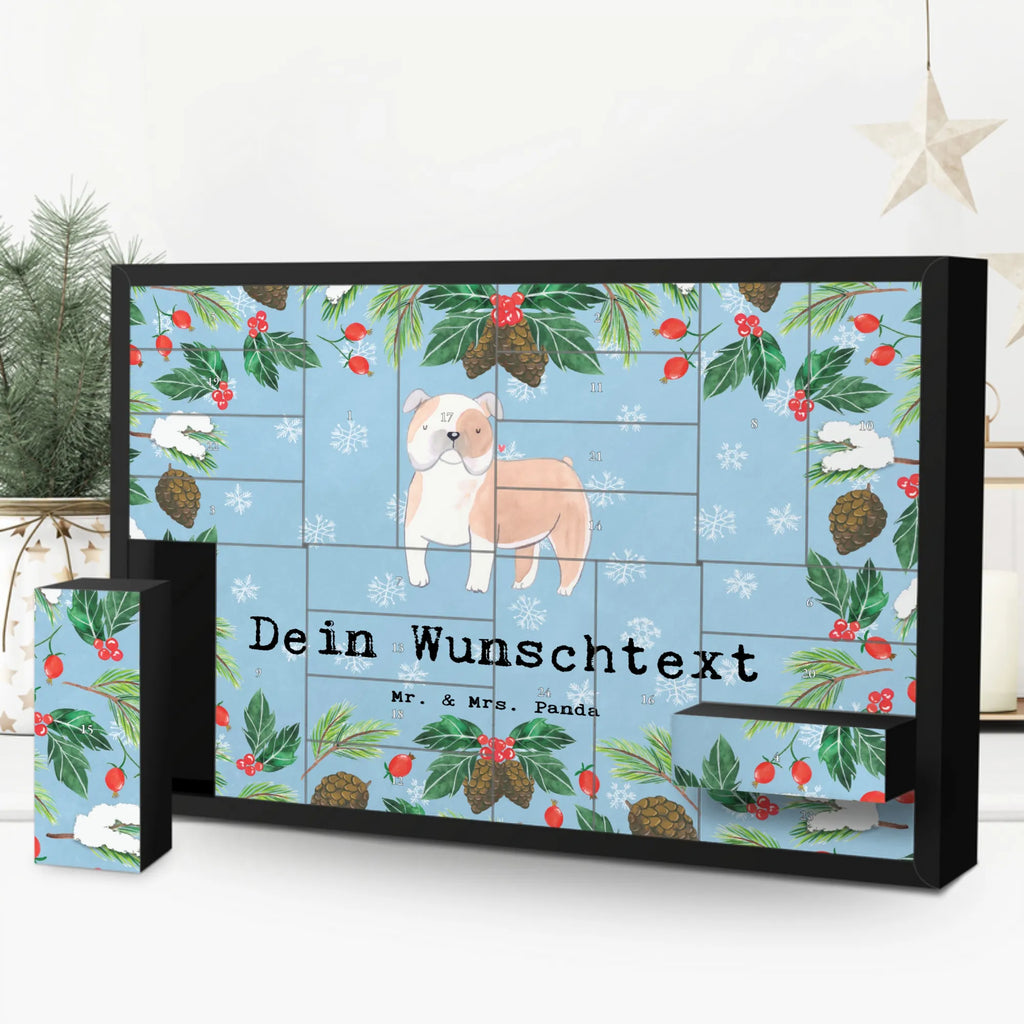 Personalisierter Befüllbarer Adventskalender Englische Bulldogge Moment Befüllbarer Adventskalender, Adventskalender zum selbst befüllen, Hund, Hunderasse, Rassehund, Hundebesitzer, Geschenk, Tierfreund, Schenken, Welpe, Englische Bulldogge, English Bulldog