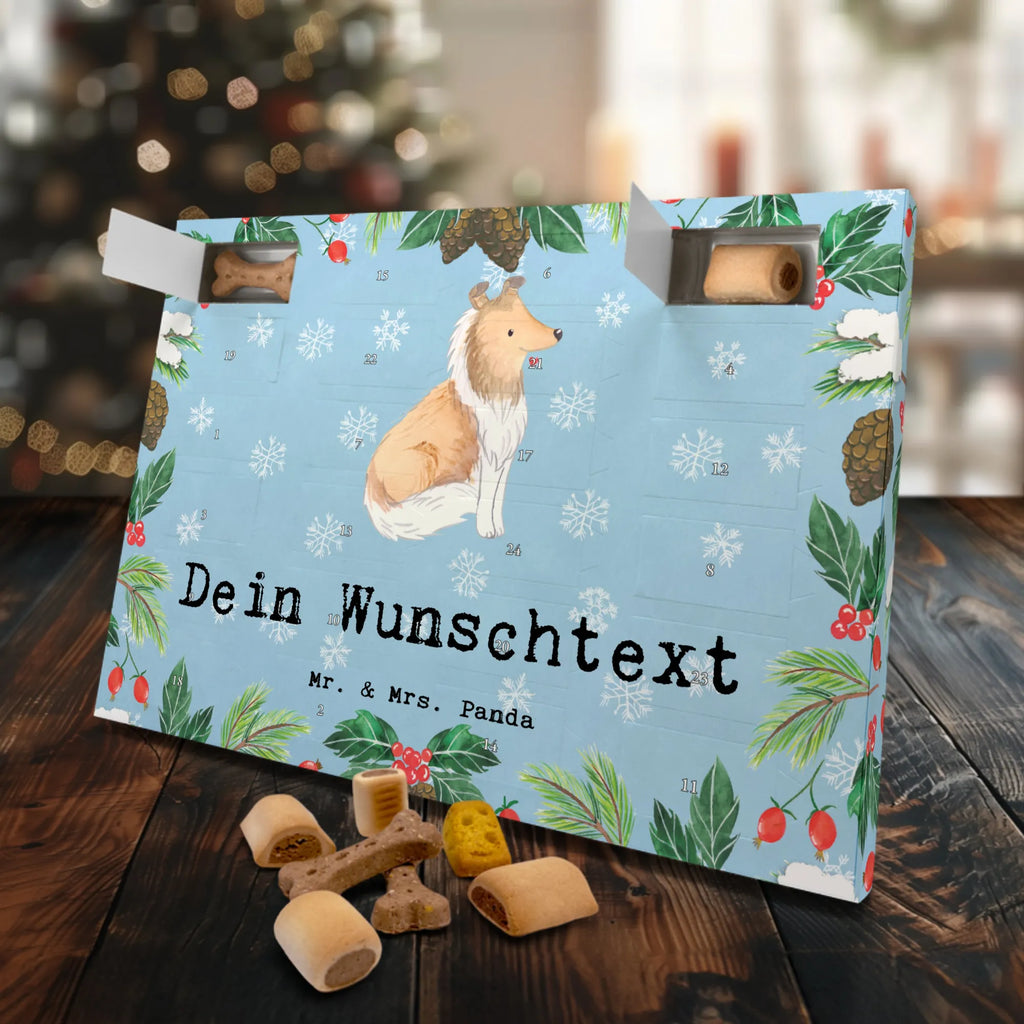 Personalisierter Hunde Adventskalender Langhaar Collie Moment Hunde Adventskalender, Hund, Hunderasse, Rassehund, Hundebesitzer, Geschenk, Tierfreund, Schenken, Welpe, Langhaar Collie, britischer Hütehund