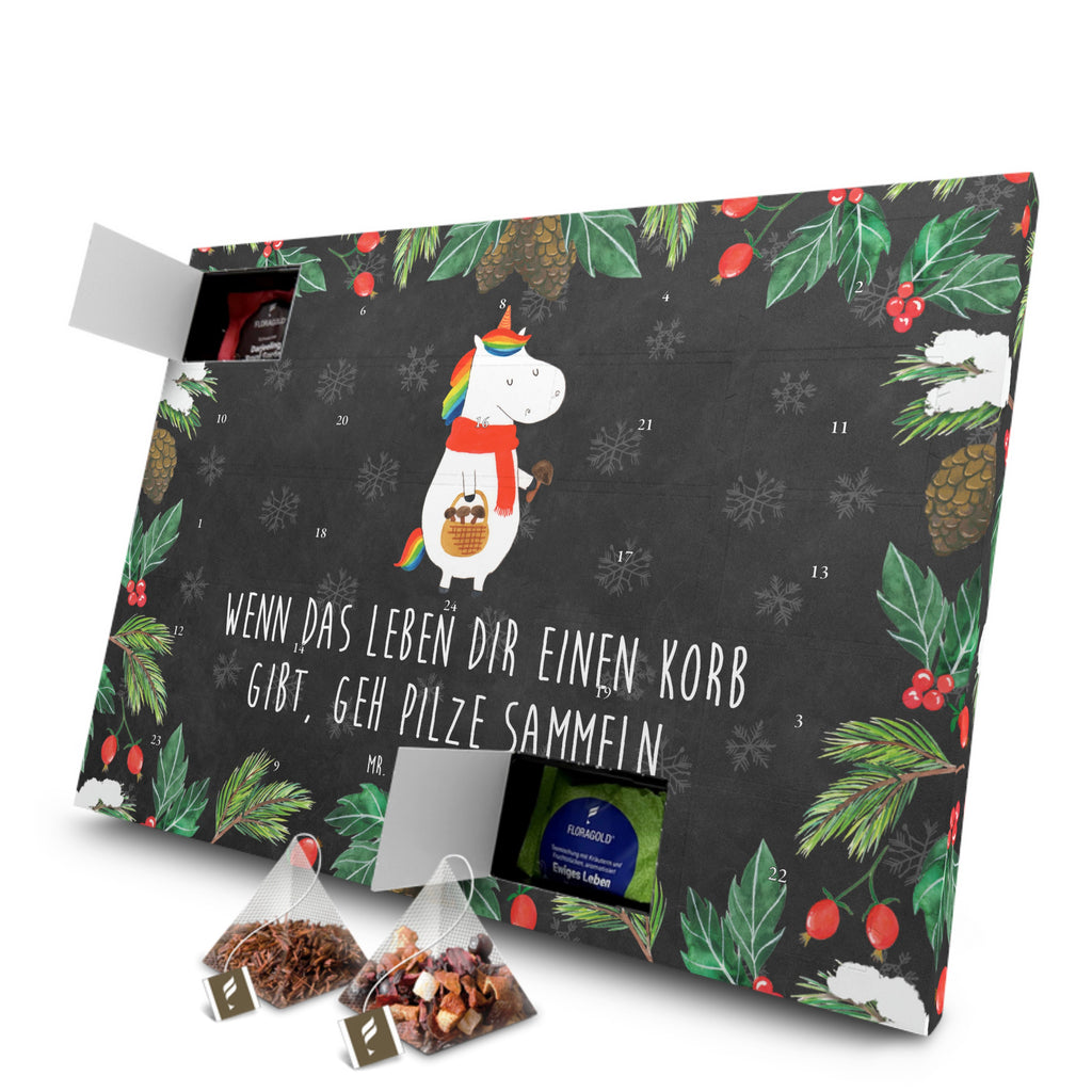 Tee Adventskalender Einhorn Pilz Adventskalender, Kerzen Adventskalender, Duftkerzen Adventskalender, Einhorn, Einhörner, Einhorn Deko, Pegasus, Unicorn, Pilze, Pilzsammler, Motivation, Spruch, Liebeskummer