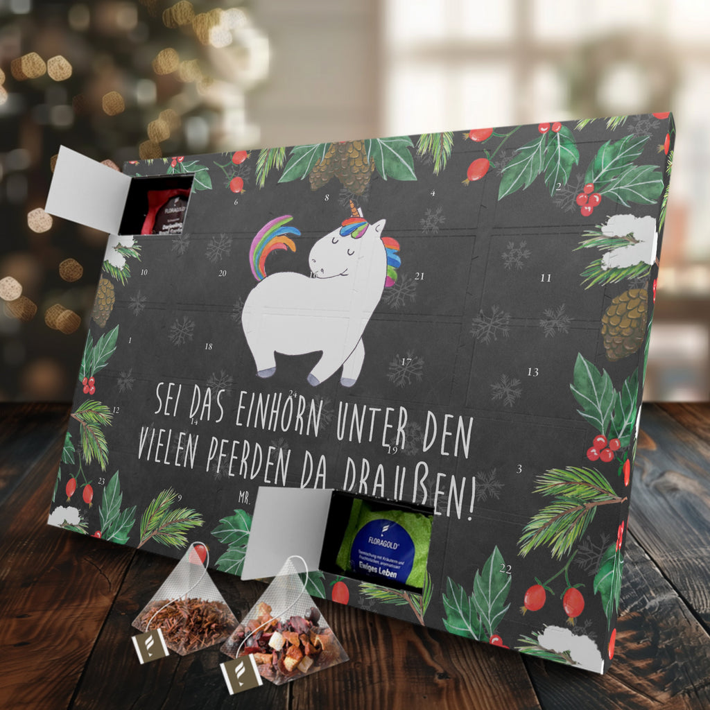 Tee Adventskalender Einhorn Stolzieren Adventskalender, Kerzen Adventskalender, Duftkerzen Adventskalender, Einhorn, Einhörner, Einhorn Deko, Pegasus, Unicorn, stolz, anders, bunt, Pferd, Reiter, Reiten, Freundin, Geschenk