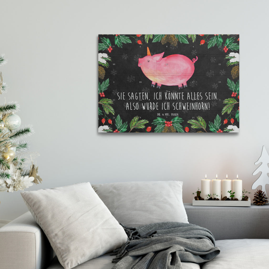 Tee Adventskalender Einhorn Schwein Adventskalender, Kerzen Adventskalender, Duftkerzen Adventskalender, Einhorn, Einhörner, Einhorn Deko, Pegasus, Unicorn, Party, Spaß, Schwein, Schweinhorn, Bauer, witzig. lustig, Spruch, geschenk, Pig, Piggy, funny, english, englisch