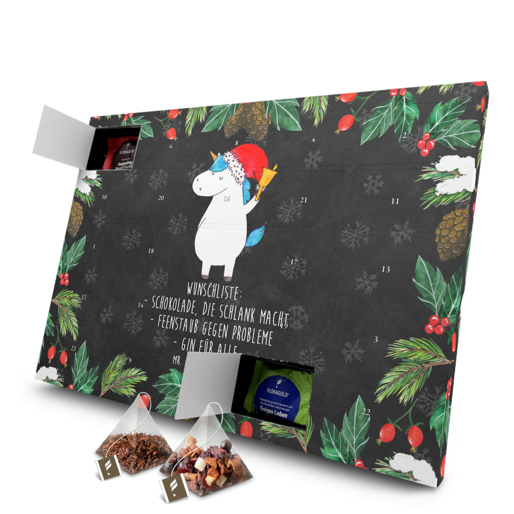 Tee Adventskalender Einhorn Weihnachtsmann Adventskalender, Kerzen Adventskalender, Duftkerzen Adventskalender, Einhorn, Einhörner, Einhorn Deko, Pegasus, Unicorn, Gin, Schokolade, Schoki, Weihnachten, Weihnachtsmann, Nikolaus, Wunschzettel, Wunschliste, Feenstaub