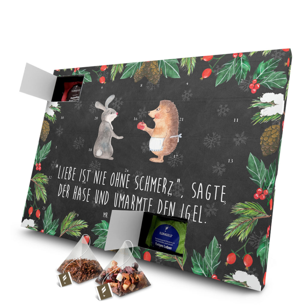 Tee Adventskalender Hase Igel Adventskalender, Kerzen Adventskalender, Duftkerzen Adventskalender, Tiermotive, Gute Laune, lustige Sprüche, Tiere, Igel und Hase, Igel, Hase, Liebe Spruch, Liebeskummer Geschenk, Herzschmerz, Trösten, Trennungsschmerz, Spruch romantisch