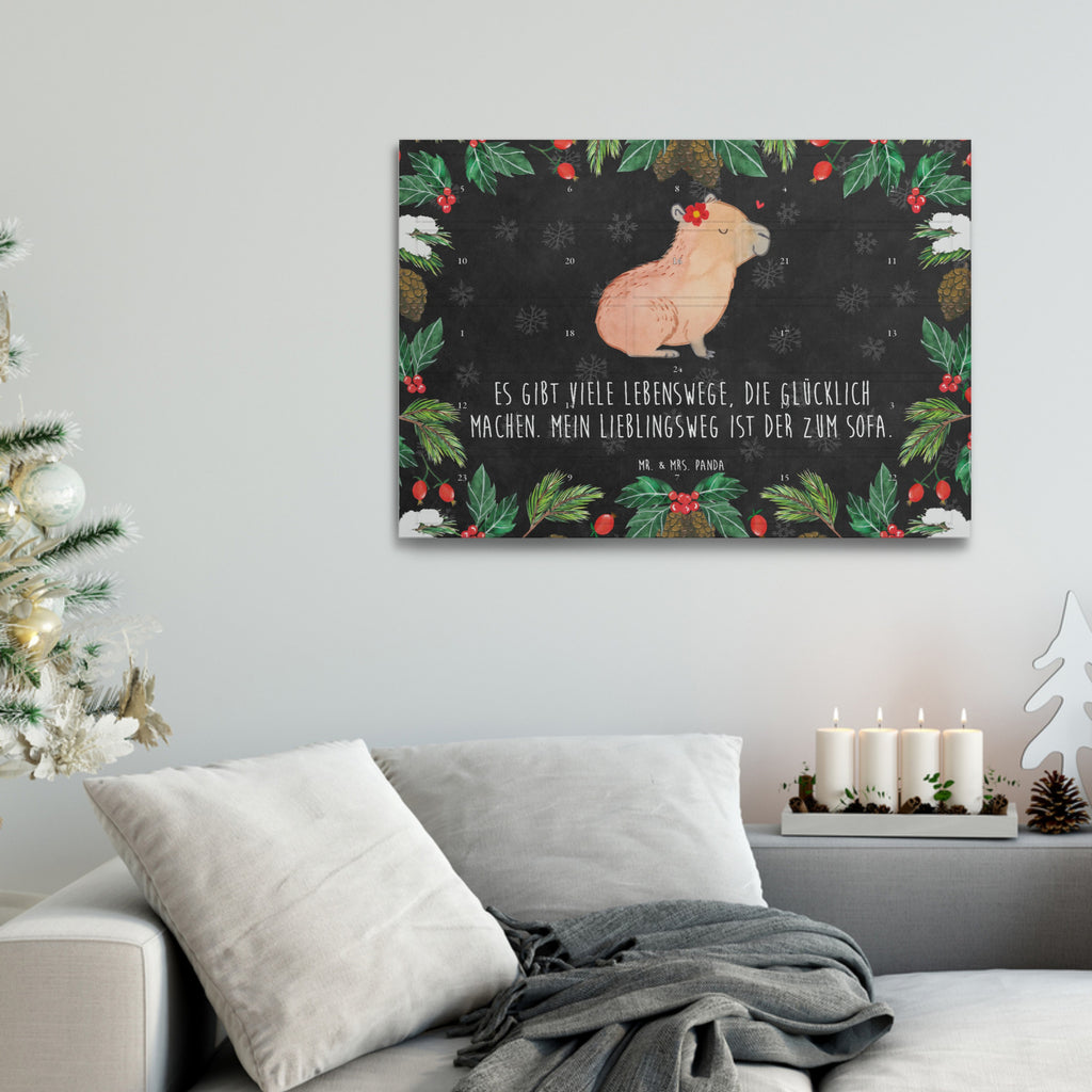 Tee Adventskalender Capybara Blume Adventskalender, Kerzen Adventskalender, Duftkerzen Adventskalender, Tiermotive, Gute Laune, lustige Sprüche, Tiere, Capybara